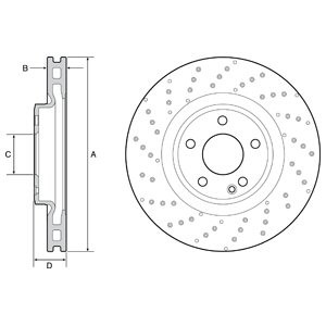 Слика на Кочионен диск DELPHI BG4658C