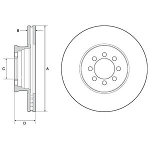 Слика на Кочионен диск DELPHI BG4679C