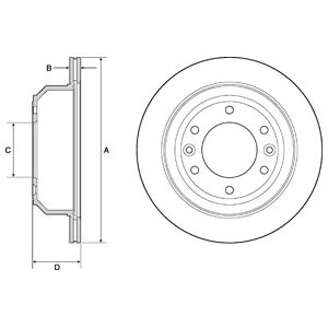 Слика на Кочионен диск DELPHI BG4692C