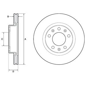 Слика на Кочионен диск DELPHI BG4700C