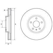 Слика 1 на кочионен диск DELPHI BG4702C