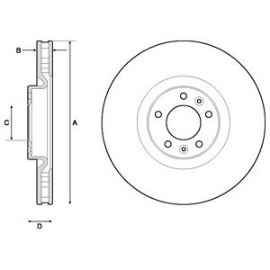 Слика на Кочионен диск DELPHI BG4716C