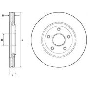 Слика 1 на кочионен диск DELPHI BG4759C