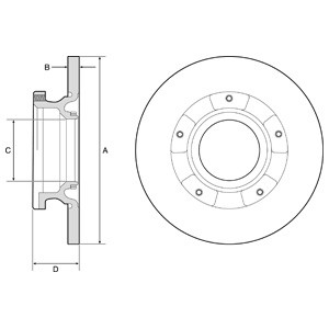 Слика на Кочионен диск DELPHI BG4784C