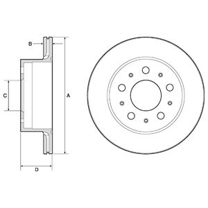 Слика на Кочионен диск DELPHI BG4796C