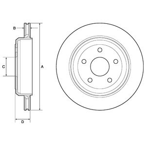 Слика на Кочионен диск DELPHI BG4802C