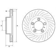 Слика 1 на кочионен диск DELPHI BG4813C