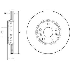 Слика на Кочионен диск DELPHI BG4815C