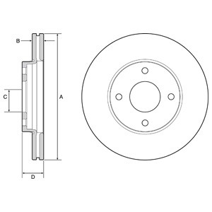 Слика на Кочионен диск DELPHI BG4953C