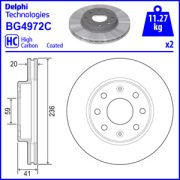 Слика 1 на кочионен диск DELPHI BG4972C