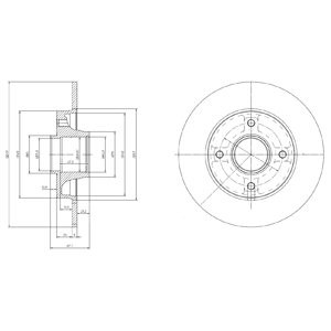 Слика на Кочионен диск DELPHI BG9022RS