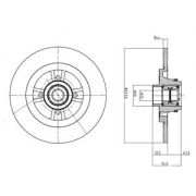 Слика 1 на кочионен диск DELPHI BG9025RS