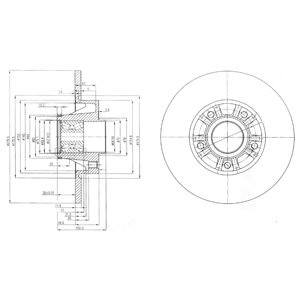 Слика на кочионен диск DELPHI BG9031RS за Nissan Primastar Bus (X83) dCi 90 - 90 коњи дизел