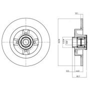 Слика 1 на кочионен диск DELPHI BG9032RS