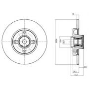 Слика 1 на кочионен диск DELPHI BG9053RS