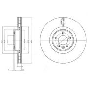 Слика 1 $на Кочионен диск DELPHI BG9079C