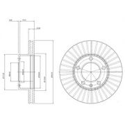 Слика 1 на кочионен диск DELPHI BG9692