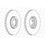 Слика 2 на кочионен диск FERODO PREMIER Coat+ disc DDF1112C