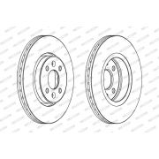 Слика 2 на кочионен диск FERODO PREMIER Coat+ disc DDF1124C