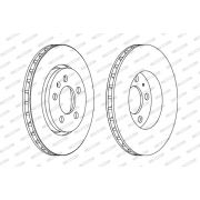 Слика 1 на кочионен диск FERODO PREMIER Coat+ disc DDF1154C