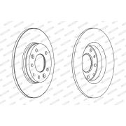 Слика 2 на кочионен диск FERODO PREMIER Coat+ disc DDF1500C