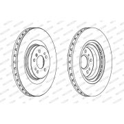 Слика 2 на кочионен диск FERODO PREMIER Coat+ disc DDF1532C-1