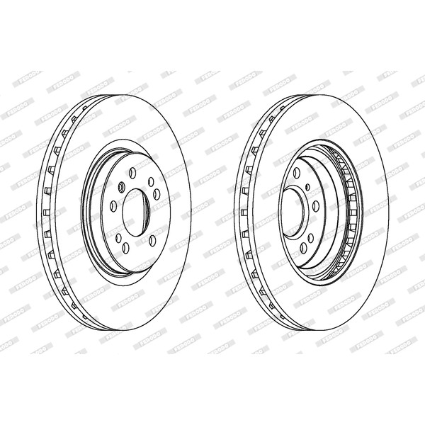 Слика на Кочионен диск FERODO PREMIER Coat+ disc DDF1533C-1