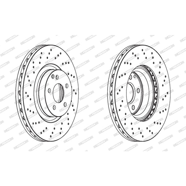 Слика на кочионен диск FERODO PREMIER Coat+ disc DDF1769C-1 за Mercedes S-class Saloon (w221) S 320 CDI - 211 коњи дизел