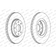 Слика 2 на кочионен диск FERODO PREMIER Coat+ disc DDF328C