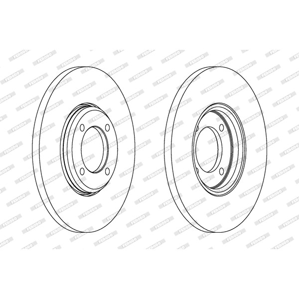 Слика на Кочионен диск FERODO PREMIER DDF023