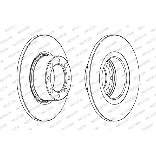 Слика на Кочионен диск FERODO PREMIER DDF044