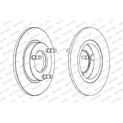 Слика 1 $на Кочионен диск FERODO PREMIER DDF097