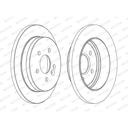 Слика на Кочионен диск FERODO PREMIER DDF1037C