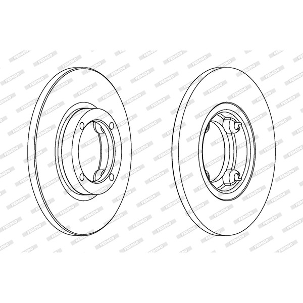 Слика на кочионен диск FERODO PREMIER DDF1076C за CHEVROLET MATIZ Hatchback 0.8 LPG - 52 коњи Бензин/Автогаз (LPG)