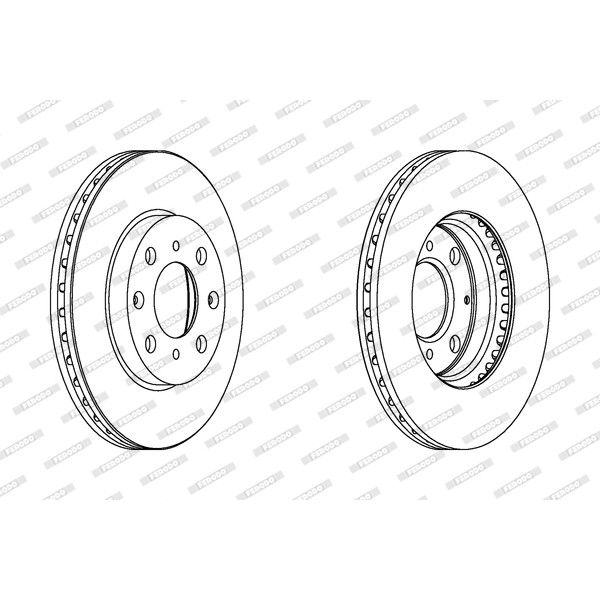 Слика на Кочионен диск FERODO PREMIER DDF1231C