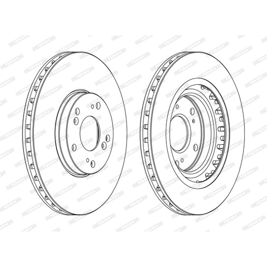 Слика на Кочионен диск FERODO PREMIER DDF1266C