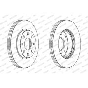 Слика 1 на кочионен диск FERODO PREMIER DDF1279C