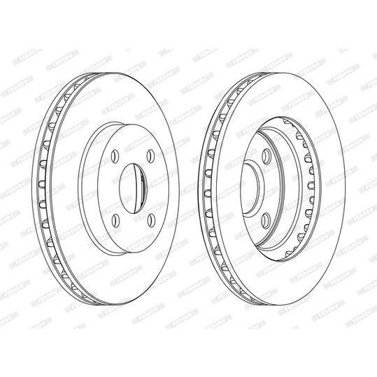 Слика на Кочионен диск FERODO PREMIER DDF1309C