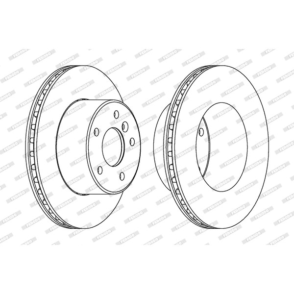 Слика на Кочионен диск FERODO PREMIER DDF1379C-1