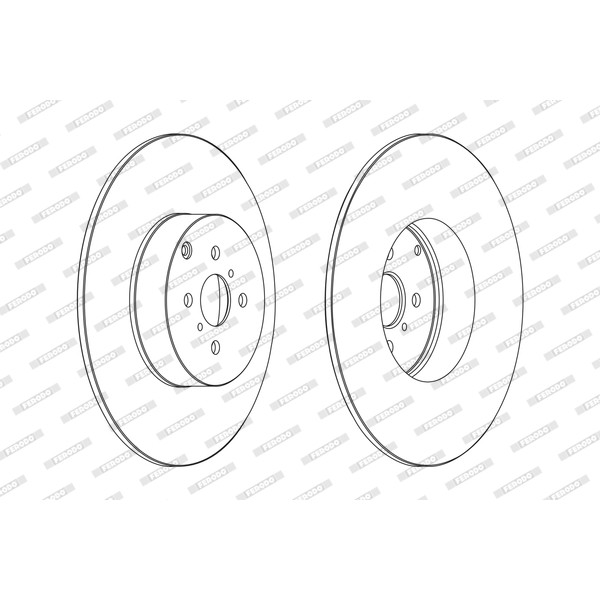 Слика на кочионен диск FERODO PREMIER DDF1410C за Mitsubishi Outlander (CU)  - 140 коњи бензин