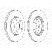 Слика 2 $на Кочионен диск FERODO PREMIER DDF1496C