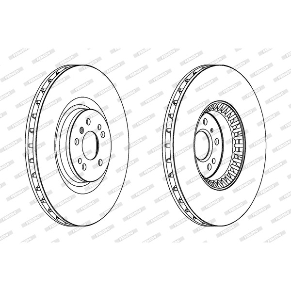 Слика на Кочионен диск FERODO PREMIER DDF1534C-1