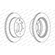 Слика 1 $на Кочионен диск FERODO PREMIER DDF1543C-1