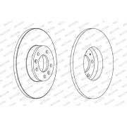 Слика 1 на кочионен диск FERODO PREMIER DDF1602C