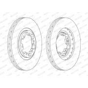 Слика 1 на кочионен диск FERODO PREMIER DDF1626C