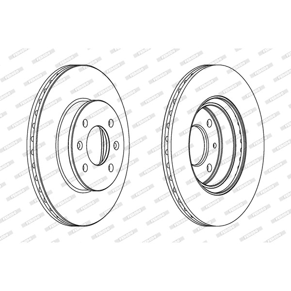Слика на Кочионен диск FERODO PREMIER DDF1636C