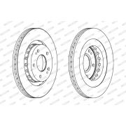 Слика 1 на кочионен диск FERODO PREMIER DDF1642