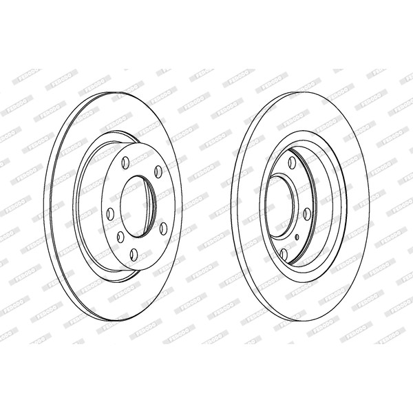 Слика на кочионен диск FERODO PREMIER DDF1651C за Opel Corsa D 1.4 - 100 коњи бензин