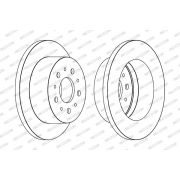 Слика 1 на кочионен диск FERODO PREMIER DDF1653