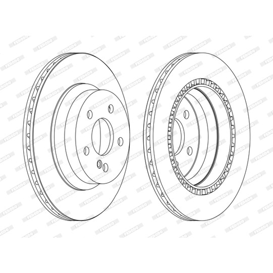 Слика на Кочионен диск FERODO PREMIER DDF1672C